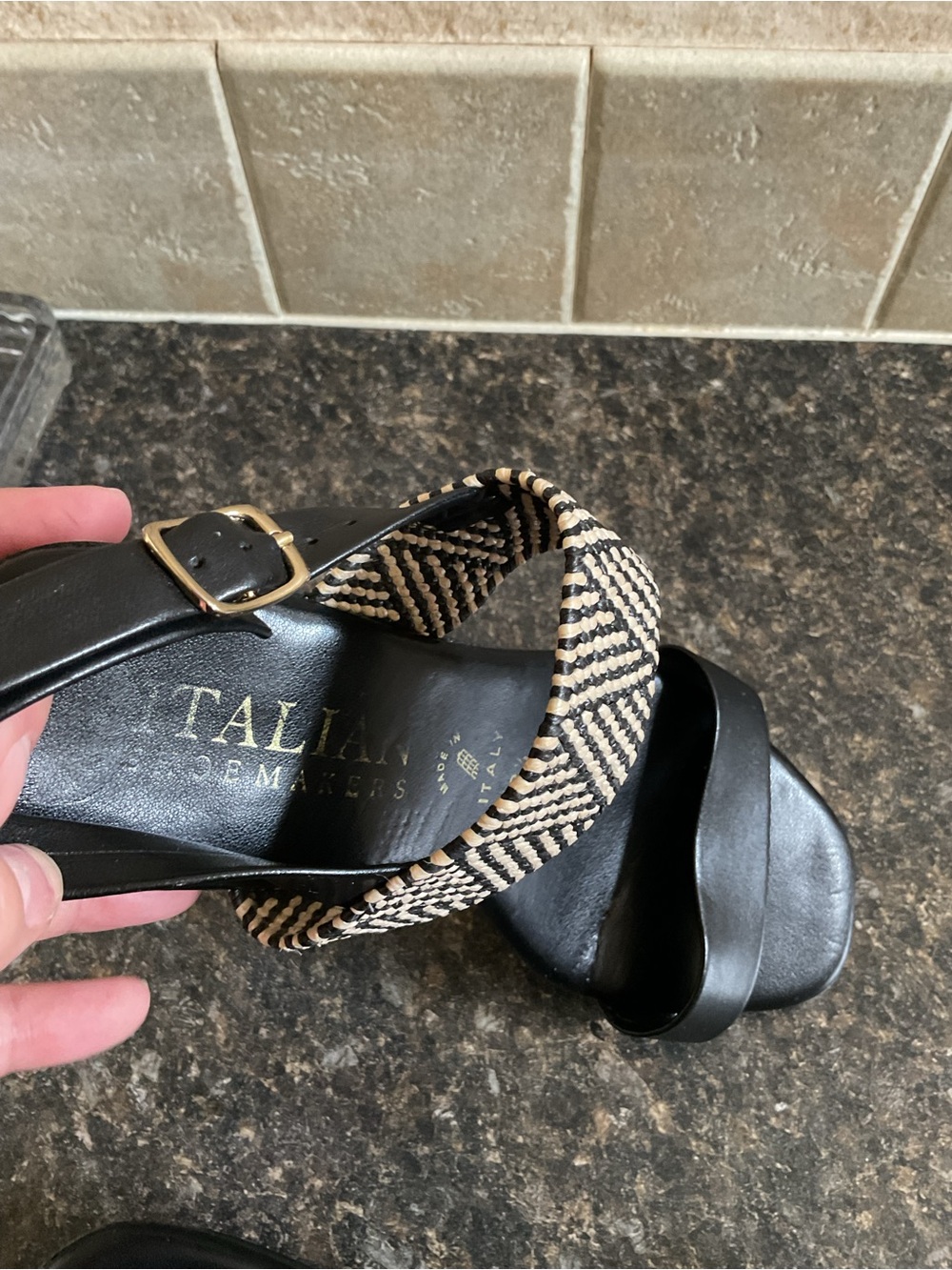 ITALIAN SHOEMAKERS Size 8.5 Made In Italy Infamous Heeled Sandals - Picture 3 of 8